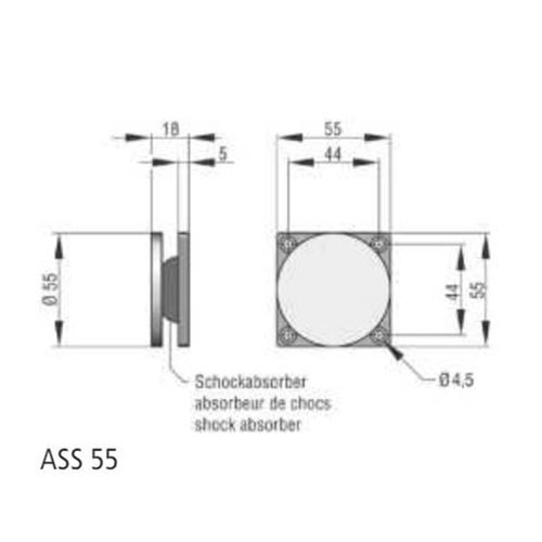 Hekatron Ankerplatte Standard ASS 55 / 65 / 75